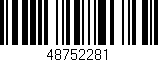 Código de barras (EAN, GTIN, SKU, ISBN): '48752281'