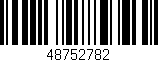 Código de barras (EAN, GTIN, SKU, ISBN): '48752782'