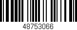 Código de barras (EAN, GTIN, SKU, ISBN): '48753066'