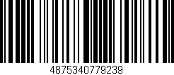Código de barras (EAN, GTIN, SKU, ISBN): '4875340779239'