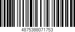 Código de barras (EAN, GTIN, SKU, ISBN): '4875388071753'