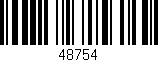 Código de barras (EAN, GTIN, SKU, ISBN): '48754'