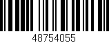 Código de barras (EAN, GTIN, SKU, ISBN): '48754055'