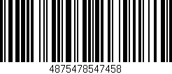 Código de barras (EAN, GTIN, SKU, ISBN): '4875478547458'