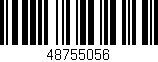 Código de barras (EAN, GTIN, SKU, ISBN): '48755056'