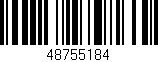 Código de barras (EAN, GTIN, SKU, ISBN): '48755184'