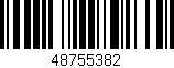 Código de barras (EAN, GTIN, SKU, ISBN): '48755382'