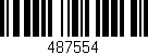 Código de barras (EAN, GTIN, SKU, ISBN): '487554'