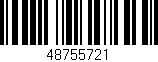 Código de barras (EAN, GTIN, SKU, ISBN): '48755721'