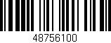 Código de barras (EAN, GTIN, SKU, ISBN): '48756100'