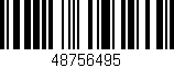 Código de barras (EAN, GTIN, SKU, ISBN): '48756495'