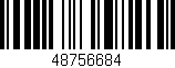 Código de barras (EAN, GTIN, SKU, ISBN): '48756684'