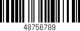 Código de barras (EAN, GTIN, SKU, ISBN): '48756789'