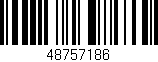 Código de barras (EAN, GTIN, SKU, ISBN): '48757186'
