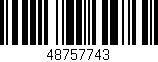 Código de barras (EAN, GTIN, SKU, ISBN): '48757743'