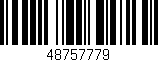 Código de barras (EAN, GTIN, SKU, ISBN): '48757779'
