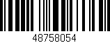 Código de barras (EAN, GTIN, SKU, ISBN): '48758054'