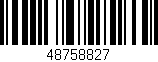Código de barras (EAN, GTIN, SKU, ISBN): '48758827'