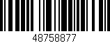Código de barras (EAN, GTIN, SKU, ISBN): '48758877'