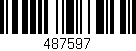 Código de barras (EAN, GTIN, SKU, ISBN): '487597'