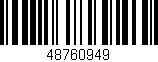 Código de barras (EAN, GTIN, SKU, ISBN): '48760949'