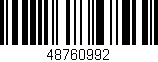Código de barras (EAN, GTIN, SKU, ISBN): '48760992'