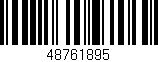Código de barras (EAN, GTIN, SKU, ISBN): '48761895'
