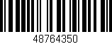 Código de barras (EAN, GTIN, SKU, ISBN): '48764350'