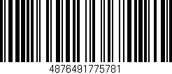 Código de barras (EAN, GTIN, SKU, ISBN): '4876491775781'