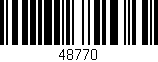 Código de barras (EAN, GTIN, SKU, ISBN): '48770'
