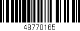 Código de barras (EAN, GTIN, SKU, ISBN): '48770165'