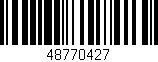 Código de barras (EAN, GTIN, SKU, ISBN): '48770427'