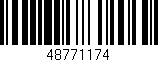 Código de barras (EAN, GTIN, SKU, ISBN): '48771174'