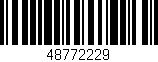 Código de barras (EAN, GTIN, SKU, ISBN): '48772229'