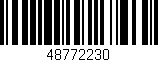 Código de barras (EAN, GTIN, SKU, ISBN): '48772230'