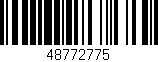 Código de barras (EAN, GTIN, SKU, ISBN): '48772775'