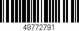 Código de barras (EAN, GTIN, SKU, ISBN): '48772791'