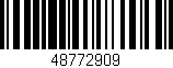 Código de barras (EAN, GTIN, SKU, ISBN): '48772909'