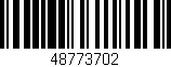 Código de barras (EAN, GTIN, SKU, ISBN): '48773702'