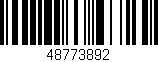 Código de barras (EAN, GTIN, SKU, ISBN): '48773892'