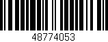 Código de barras (EAN, GTIN, SKU, ISBN): '48774053'