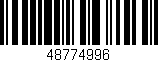 Código de barras (EAN, GTIN, SKU, ISBN): '48774996'