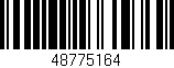 Código de barras (EAN, GTIN, SKU, ISBN): '48775164'