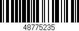 Código de barras (EAN, GTIN, SKU, ISBN): '48775235'
