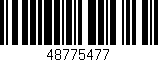 Código de barras (EAN, GTIN, SKU, ISBN): '48775477'
