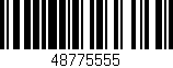 Código de barras (EAN, GTIN, SKU, ISBN): '48775555'