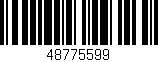 Código de barras (EAN, GTIN, SKU, ISBN): '48775599'