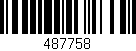 Código de barras (EAN, GTIN, SKU, ISBN): '487758'