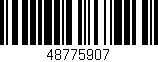 Código de barras (EAN, GTIN, SKU, ISBN): '48775907'