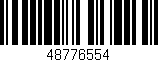 Código de barras (EAN, GTIN, SKU, ISBN): '48776554'